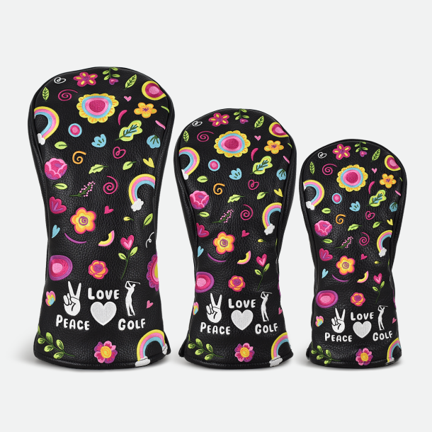 PRG Originals Headcover Peace &amp; Love &amp; Golf