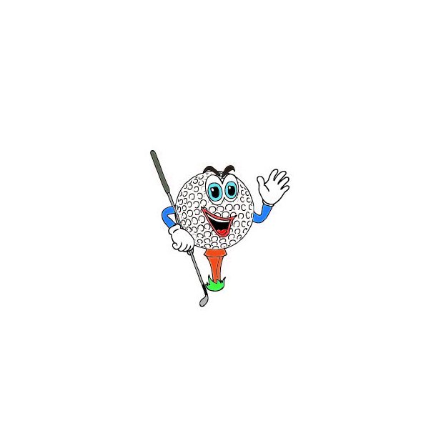 Golfball face ball marker