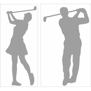 Metal Golf Klistermrke Til Bilen