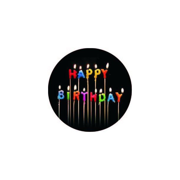 Happy birthday ball marker