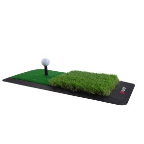 P2I Dual Turf Hitting Mat + 2 tees 31x60cm